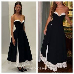 NWT Helsa Maxi Dress The Finale Black Strapless Formal Wedding Guest size S